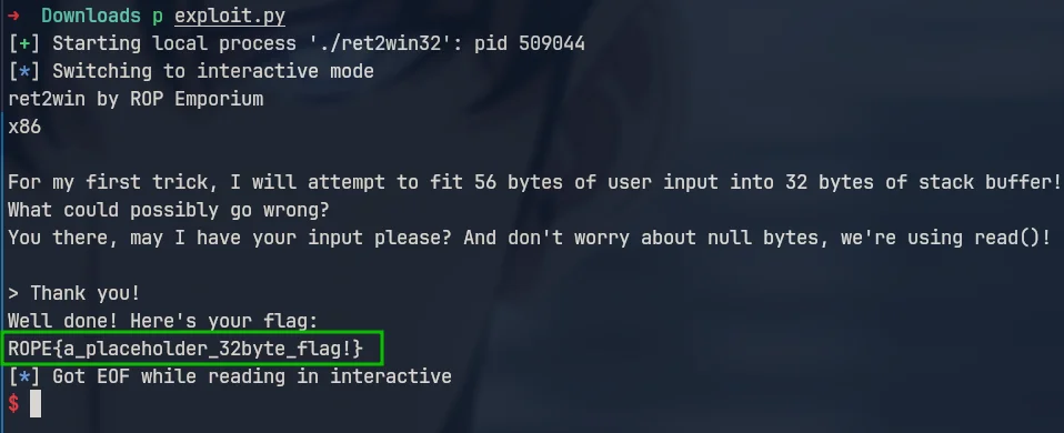 ret2win-x86-20260323